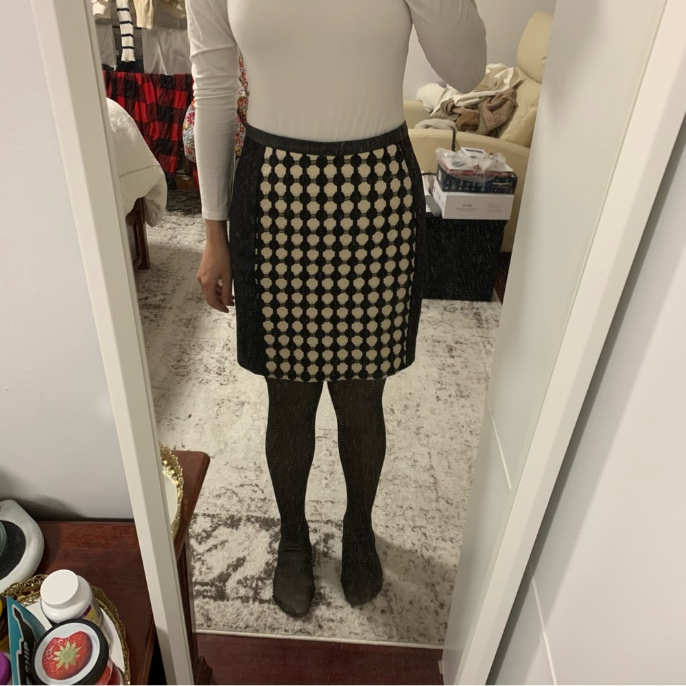HM black paneled skirt